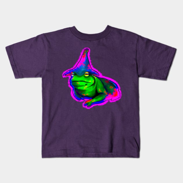 Mr. Magic Frog Kids T-Shirt by Jamie Collins